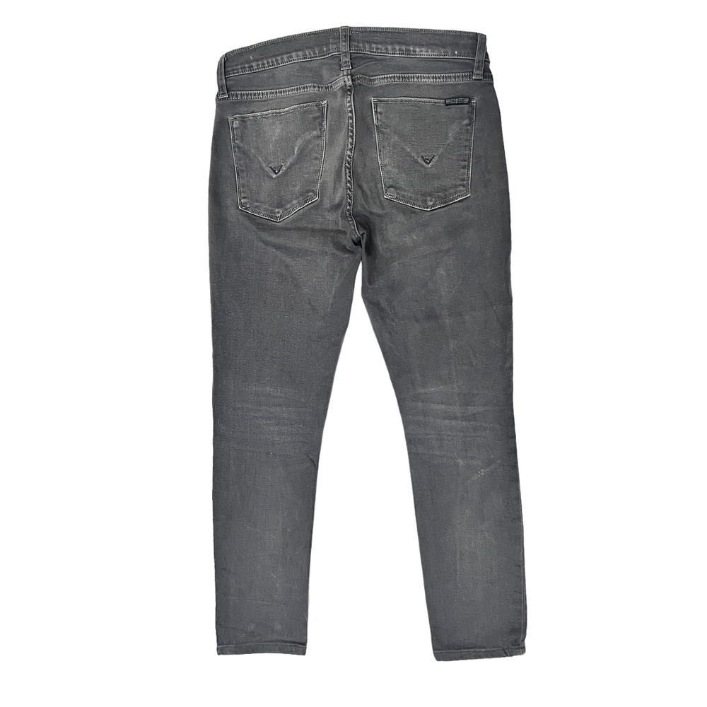 Hudson Krista Ankle Skinny Jeans Solid Gray Size 27 - Picture 5 of 12